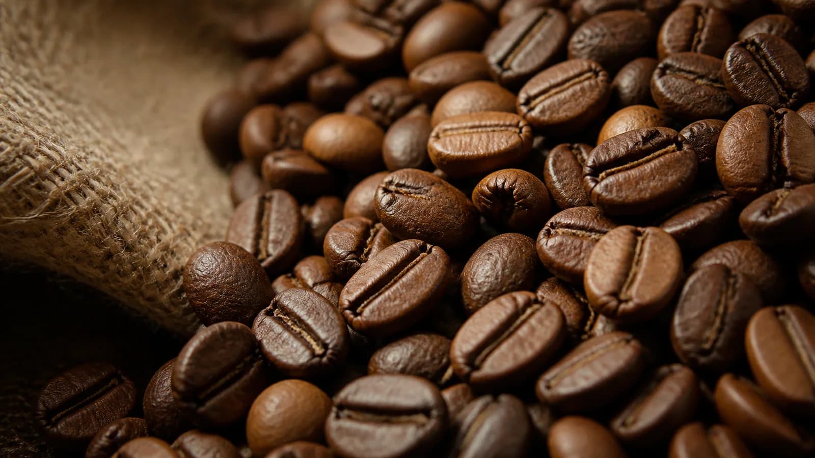 Graos de cafe capixaba em torra media vistos em detalhe em Vitoria